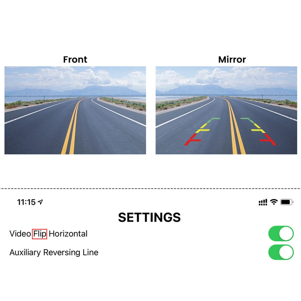 Caméra de Recul WiFi 1080P – Sécurité et Vision Panoramique en Temps Réel