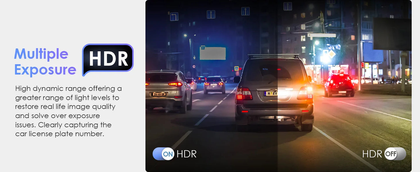 VIOP-2C : Dash Cam 2K avec GPS, Wi-Fi et Vision Nocturne
