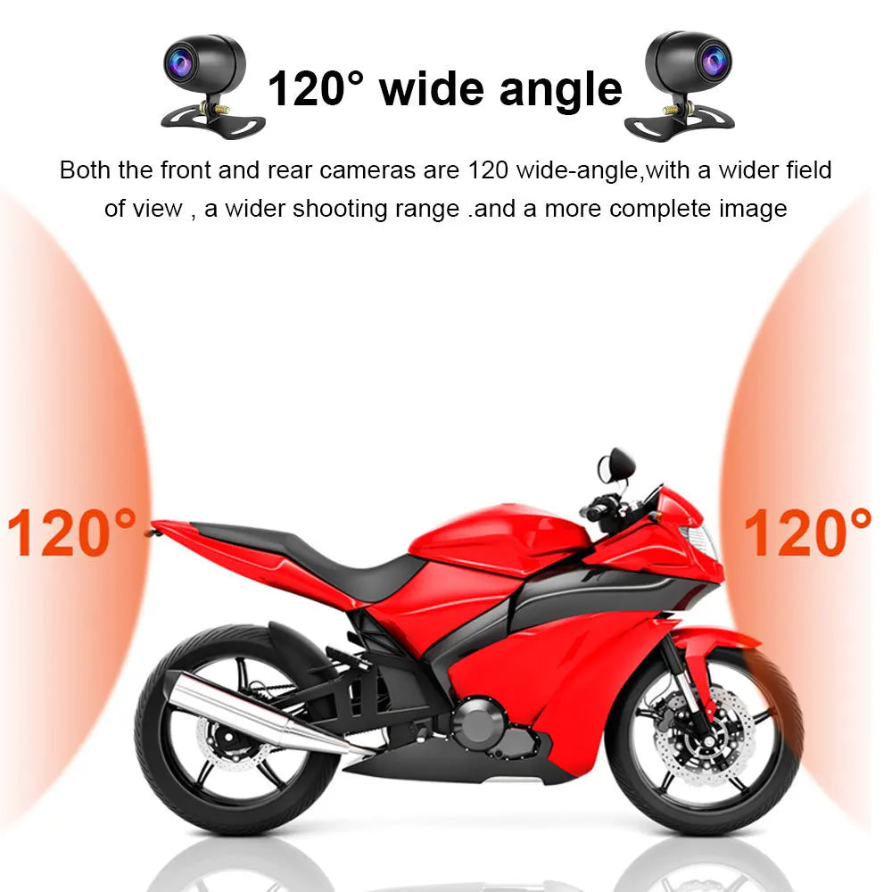 GEAR-2C Dash Cam 1080P pour Moto : Sécurité, Vision Nocturne et Wi-Fi Intégrés