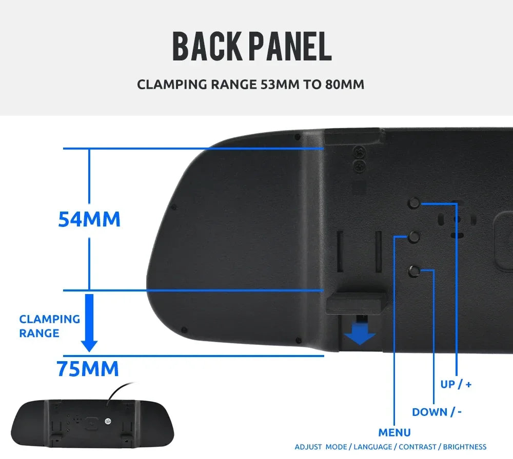 KTYDKP avec Moniteur Rétroviseur 5" : Sécurité et Confort de Stationnement
