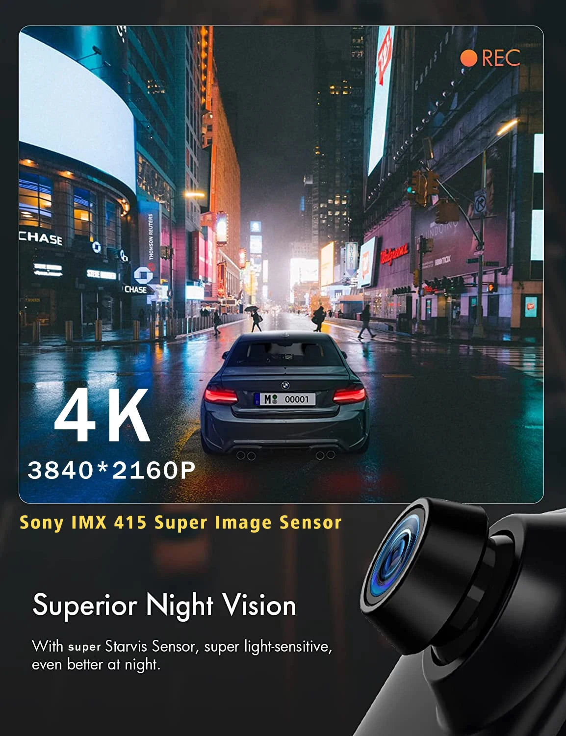 Max 4K-12C Dashcam : Sécurité et Performance Avancées pour Votre Véhicule