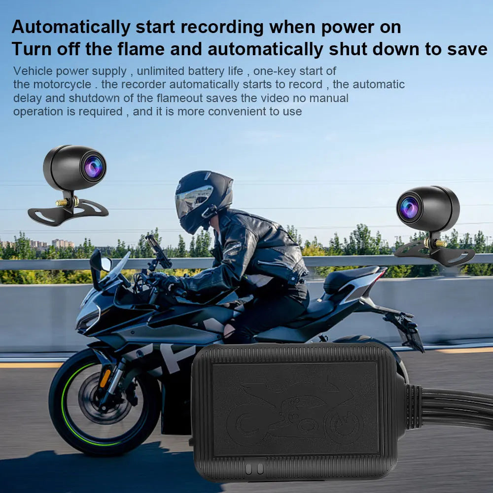 GEAR-2C Dash Cam 1080P pour Moto : Sécurité, Vision Nocturne et Wi-Fi Intégrés