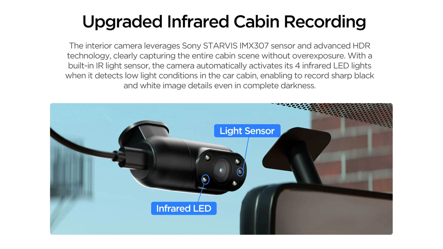 VIOFO A229 Plus Dash Cam : Enregistrement 2K HDR avec Commandes Vocales et Wi-Fi 5GHz