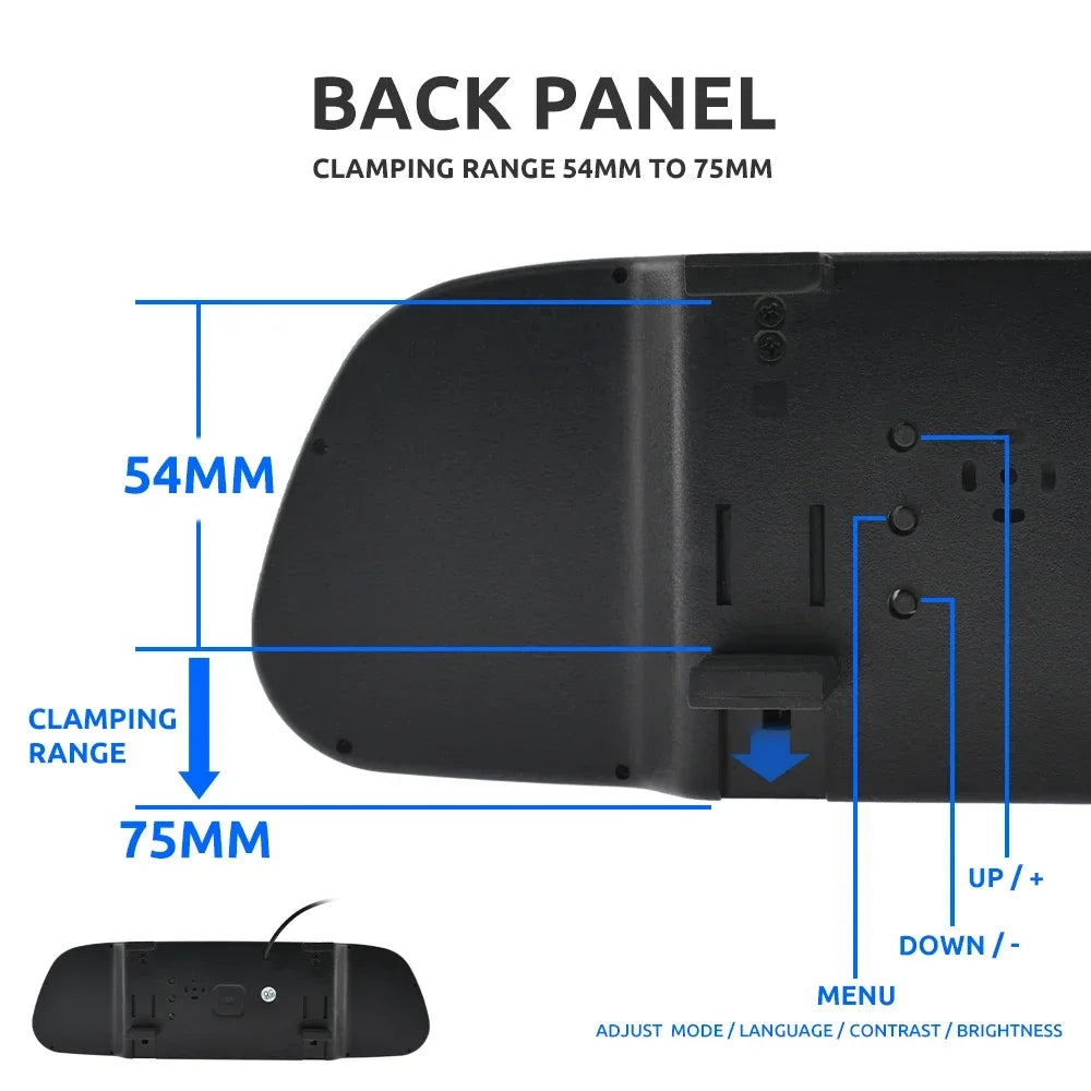 KTYDKP avec Moniteur Rétroviseur 5" : Sécurité et Confort de Stationnement