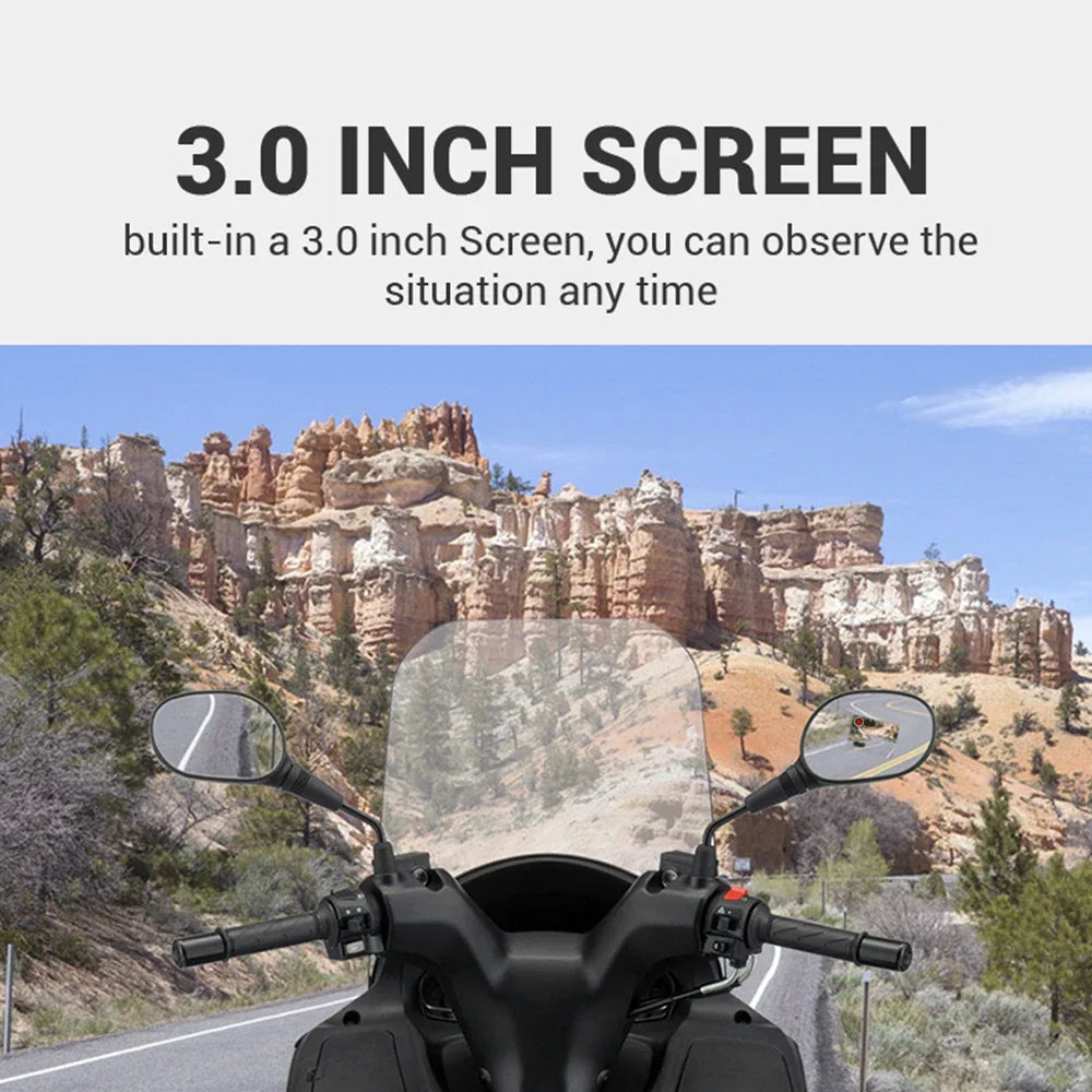 Dashcam Moto Rétroviseur 1080p