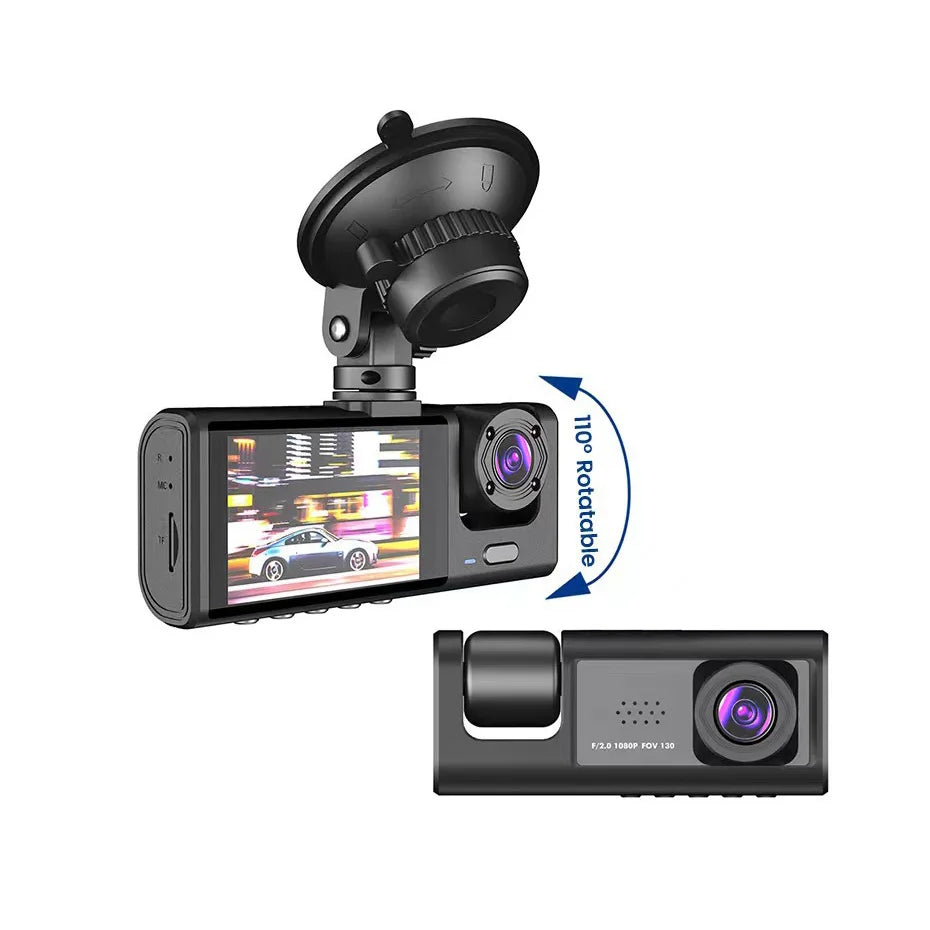Dashcam KOC-2C : Double Caméras HD 1080P et Vision Nocturne pour une Surveillance 24/7 Fiable et Complète