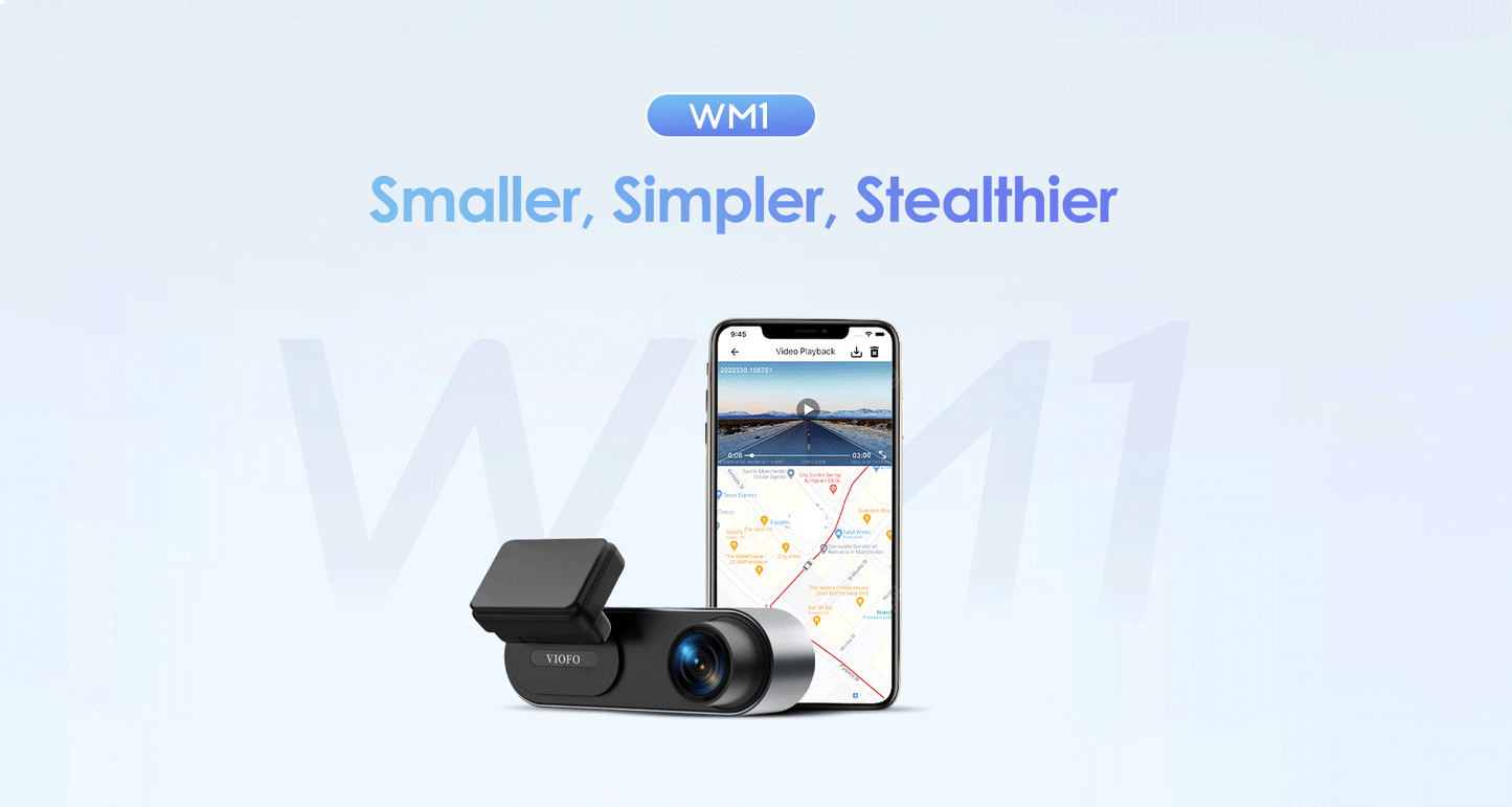 VIOFO WM1 Dash Cam 2K Quad HD avec Vision Nocturne et Mode Parking 24/7