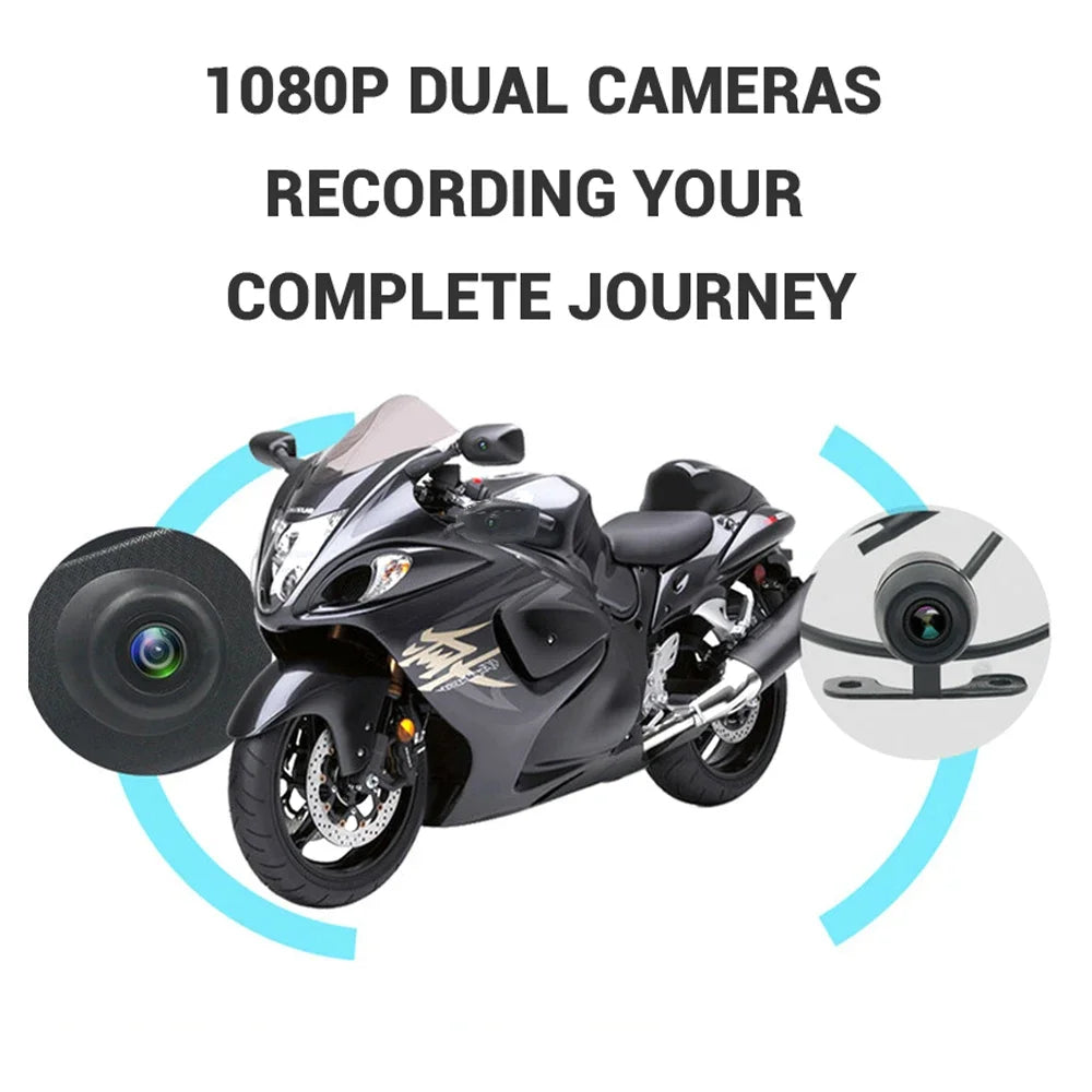 Dashcam Moto Rétroviseur 1080p