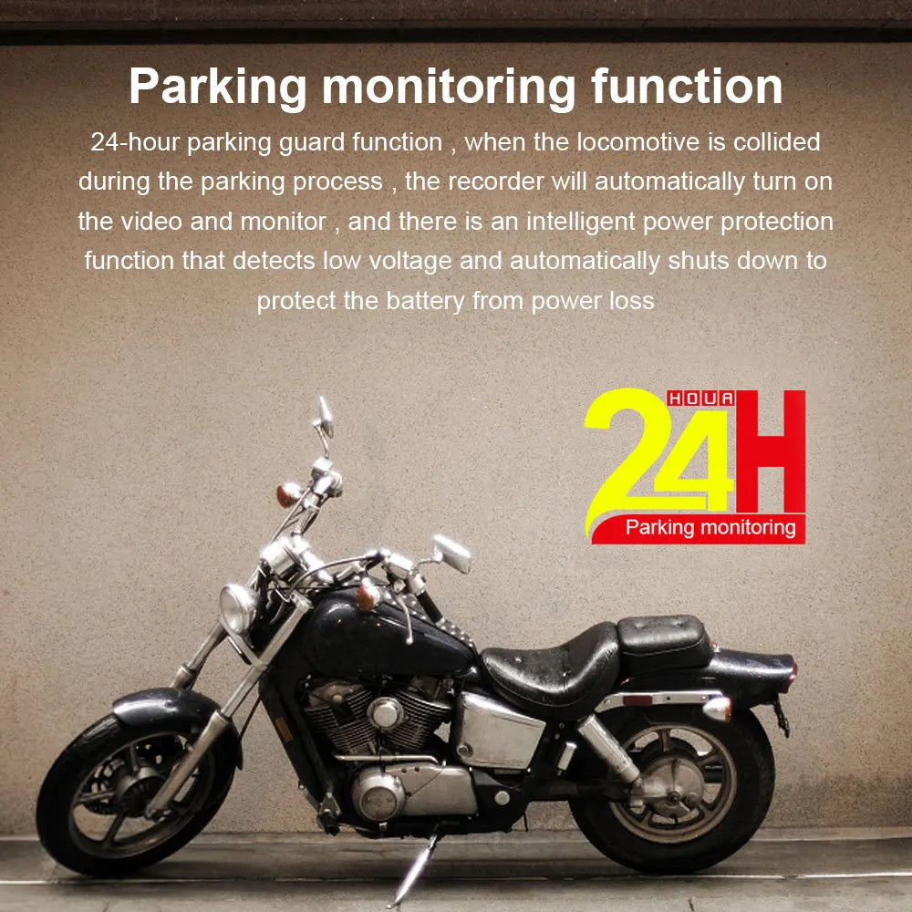 GEAR-2C Dash Cam 1080P pour Moto : Sécurité, Vision Nocturne et Wi-Fi Intégrés