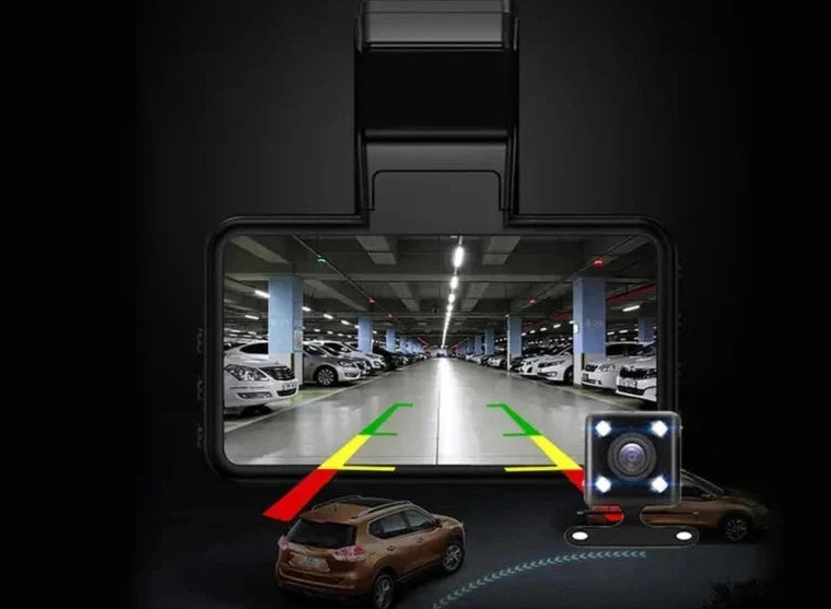 Dashcam WiFi HD Double Caméra avec Vision Nocturne