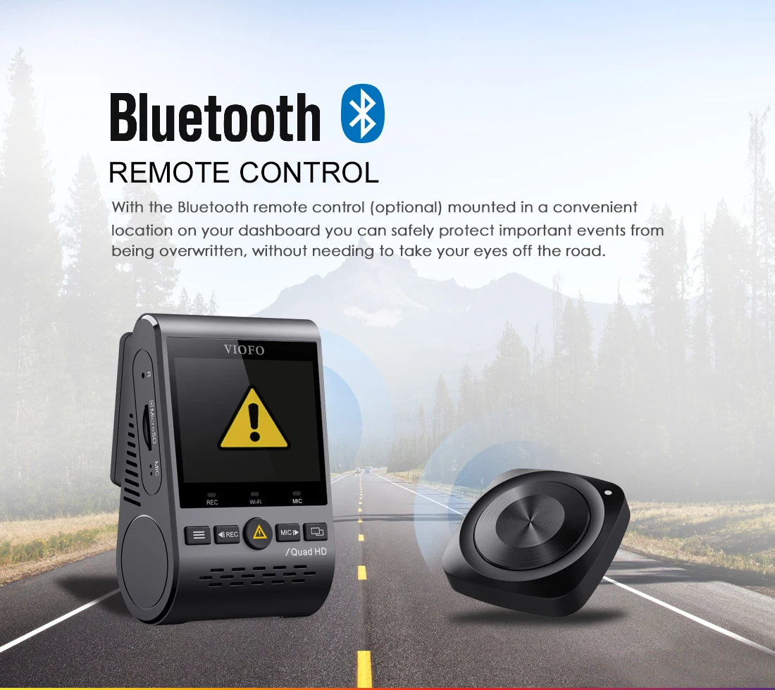 VIOP-2C : Dash Cam 2K avec GPS, Wi-Fi et Vision Nocturne