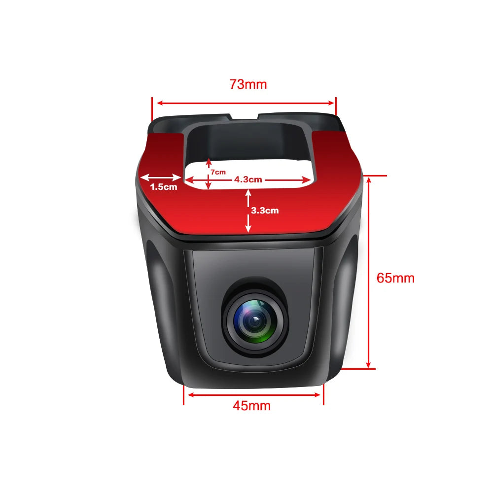 Caméra DVR Rétroviseur Full HD Vision Nocturne