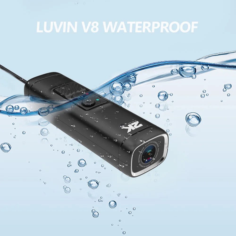 Dashcam Moto Guidon ou Casque 2K WiFi Waterproof Vision Nocturne