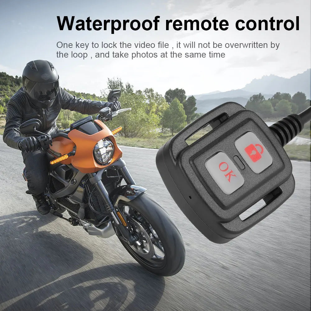 GEAR-2C Dash Cam 1080P pour Moto : Sécurité, Vision Nocturne et Wi-Fi Intégrés