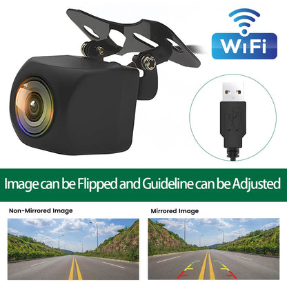 Caméra de Recul WiFi 1080P – Sécurité et Vision Panoramique en Temps Réel