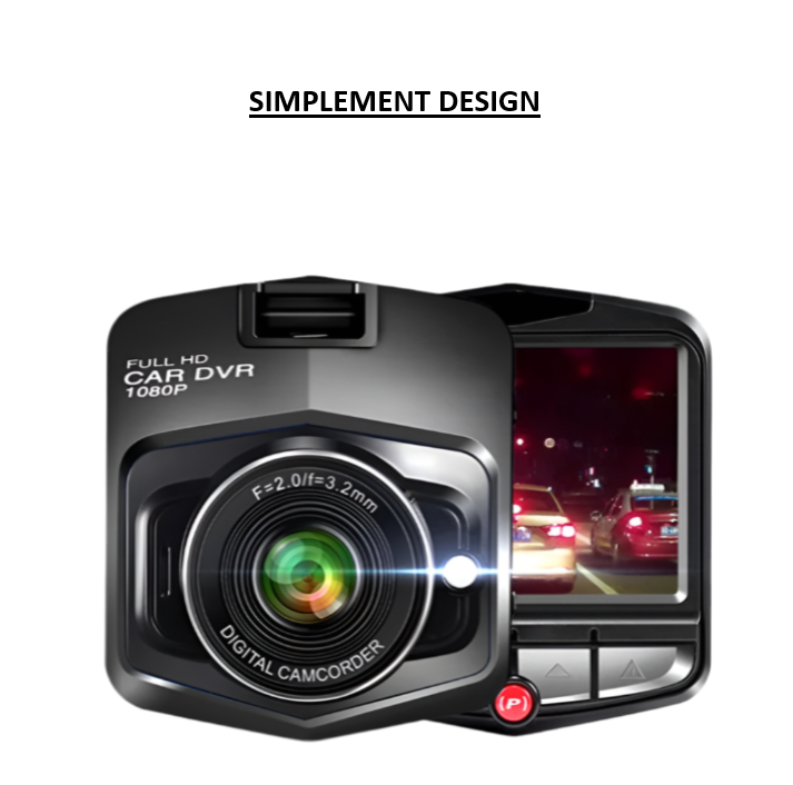 Dashcam HD 1080P avec Vision Nocturne Avancée