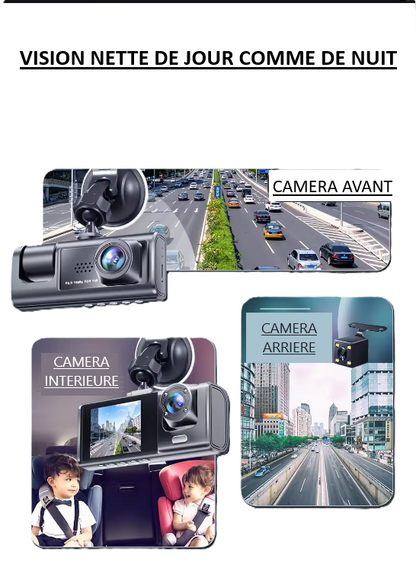 dashcam multi-caméras G-sensor enregistrement en boucle - Drive Live