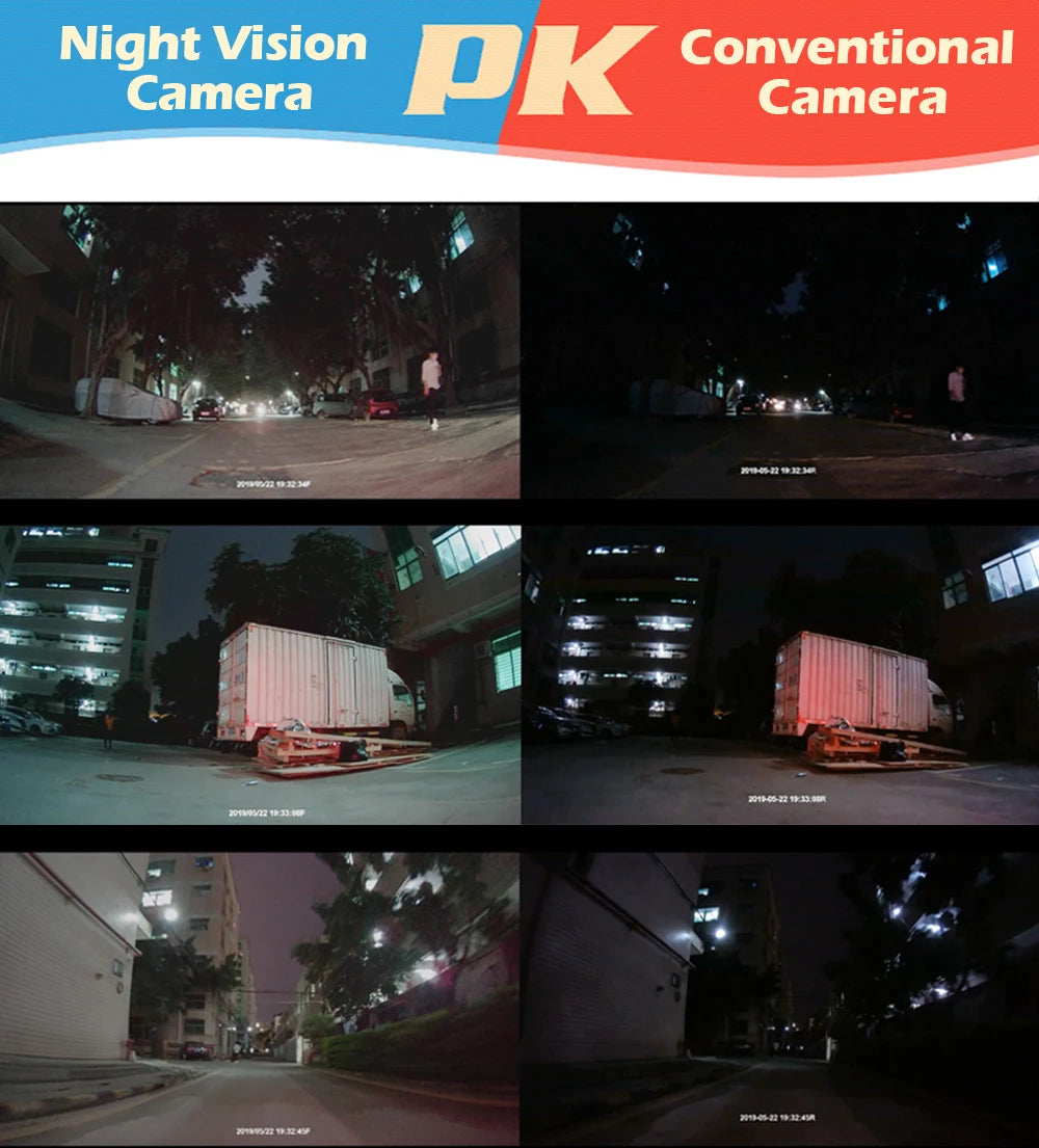 Double Dashcam Moto 1080p Wi-Fi et Vision Nocturne
