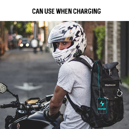 Intercom et DashCam pour Casque de Moto, HD Waterproof WiFi