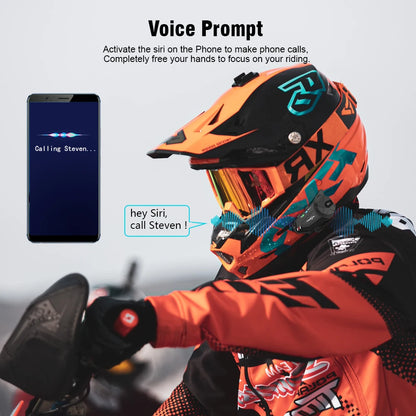 Intercom et DashCam pour Casque de Moto, HD Waterproof WiFi