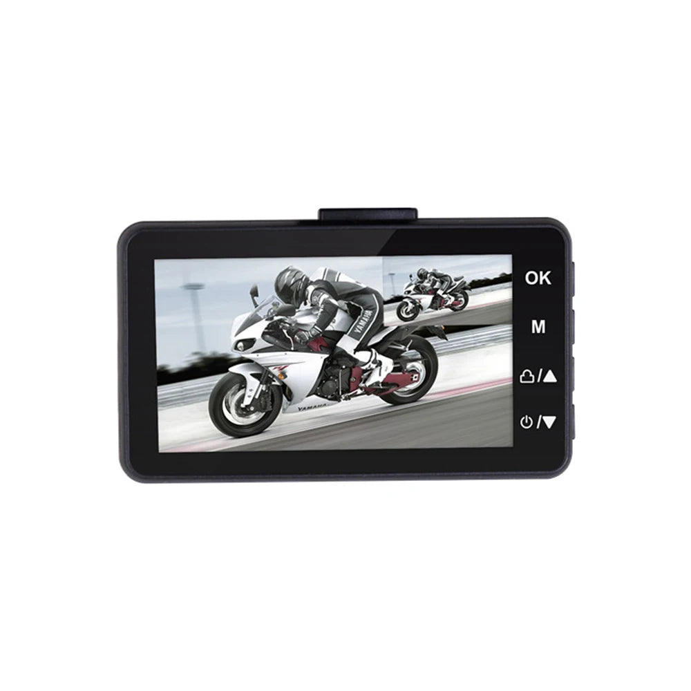 BOJECHER KY-MT18 Caméra Dash Cam pour Moto avec Enregistreur Double Piste Avant et Arrière