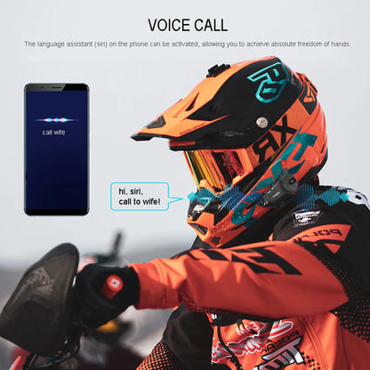 Intercom et DashCam pour Casque de Moto, HD Waterproof WiFi