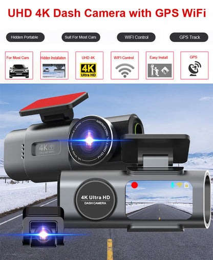 Dashcam 4K Acceo avec Wifi GPS