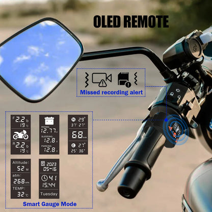 Double Dash Cam HD avec Vision Nocturne, Mode Parking, WiFi et GPS