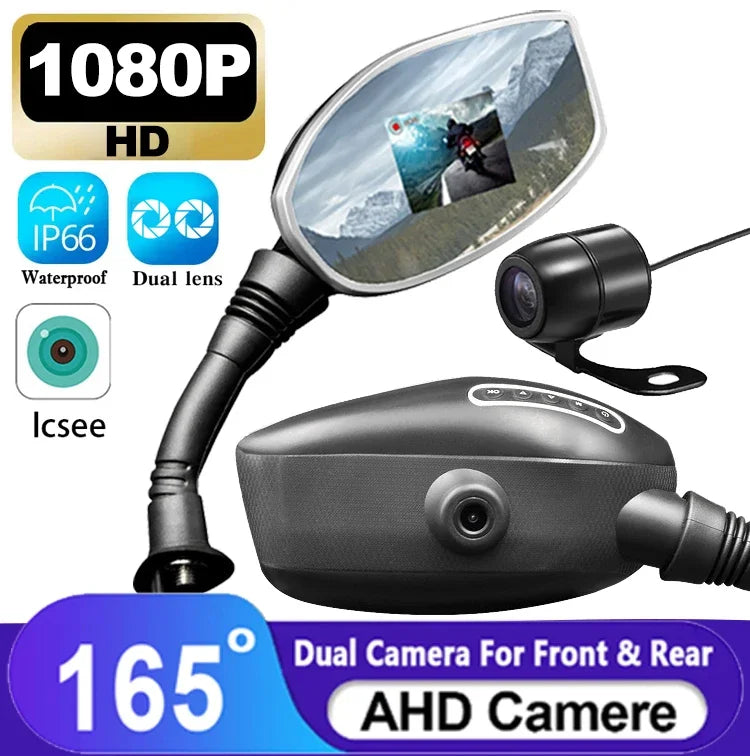 Dashcam Moto Rétroviseur 1080p