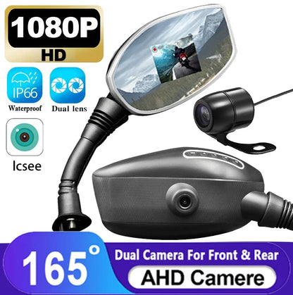 Dashcam Moto Rétroviseur 1080p