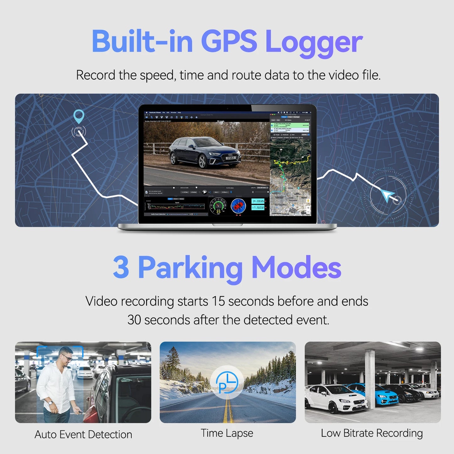 VIOFO Ultra HD 4K Dash Cam avec Vision Nocturne et GPS Intégré