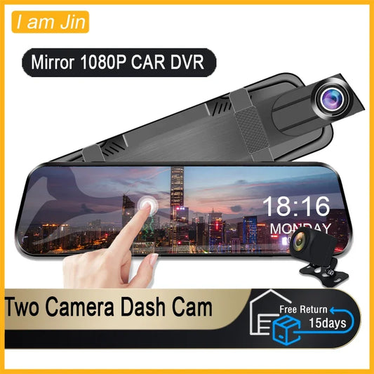 Dashcam Rétroviseur avant-arrière 4.3" Full HD