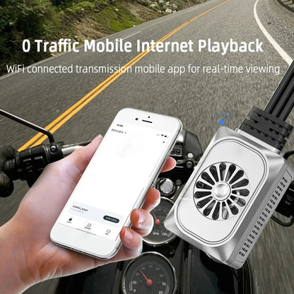 ONO-2C Caméra de Moto 2K avec Vision Nocturne et GPS Intégré