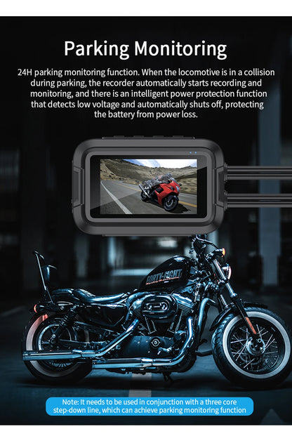 KOC-2C Double Dashcam Moto avec WiFi et GPS
