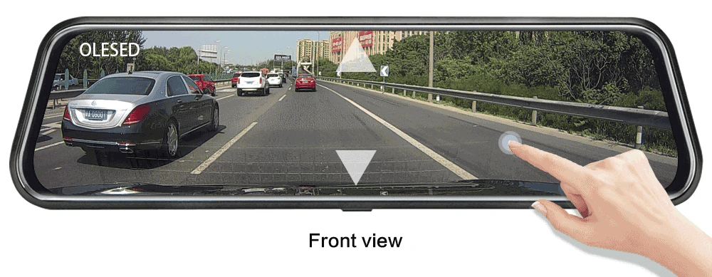 Dashcam Rétroviseur avant-arrière 4.3" Full HD