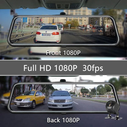 Dashcam Rétroviseur avant-arrière 4.3" Full HD