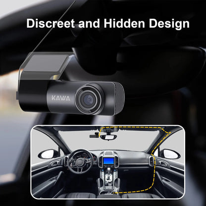 Dashcam KAD5-1C : Surveillance 2K Ultra HD et Contrôle Vocal pour une Sécurité Totale sur la Route