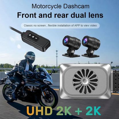 ONO-2C Caméra de Moto 2K avec Vision Nocturne et GPS Intégré