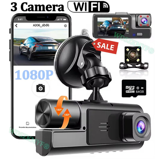 Dashcam WDSZKMYF : Surveillance HD, 2 ou 3 Caméras
