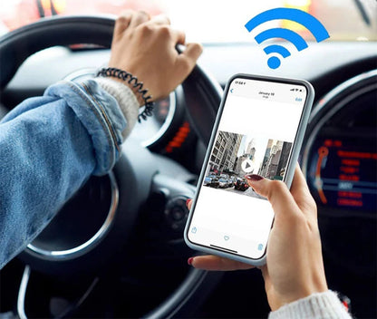 Dashcam WiFi HD Double Caméra avec Vision Nocturne