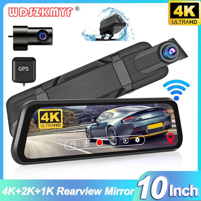 Dashcam 4K WDS-123C - Triple Caméras avec Vision Nocturne et WiFi