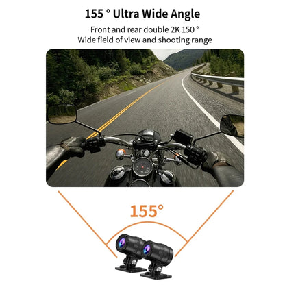 ONO-2C Caméra de Moto 2K avec Vision Nocturne et GPS Intégré
