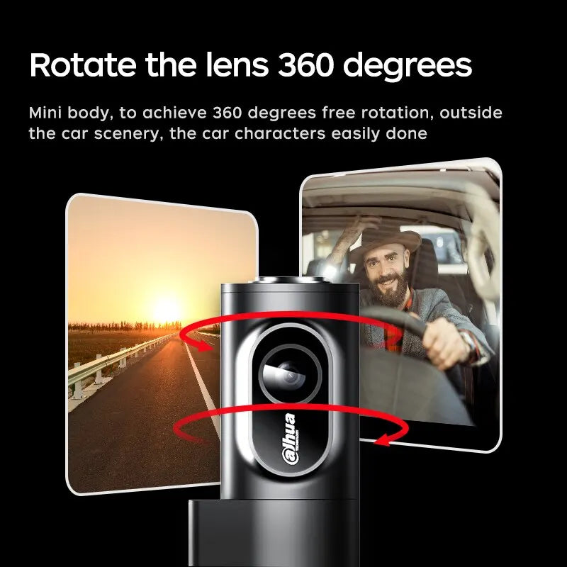 Dashcam DHI-M1-1C : Haute Résolution, Contrôle Vocal et Wi-Fi pour une Sécurité Maximale au Volant