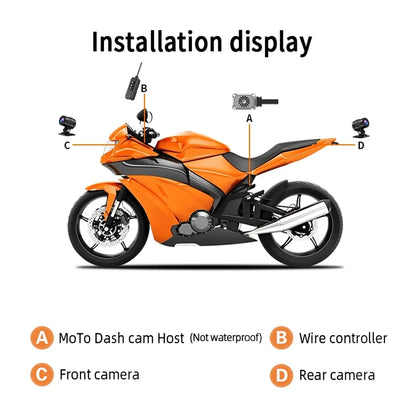 ONO-2C Caméra de Moto 2K avec Vision Nocturne et GPS Intégré