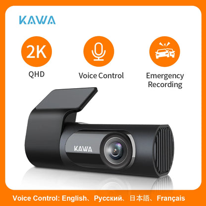 Dashcam KAD6-1C : Surveillance 2K Ultra HD, Vision Nocturne Starlight et Contrôle Vocal pour une Sécurité Totale