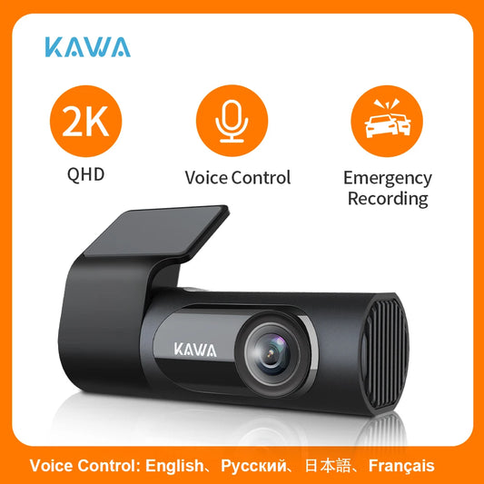 Dashcam KAD6-1C : Surveillance 2K Ultra HD, Vision Nocturne Starlight et Contrôle Vocal pour une Sécurité Totale