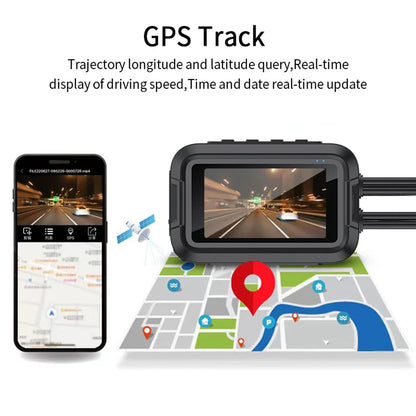 KOC-2C Double Dashcam Moto avec WiFi et GPS