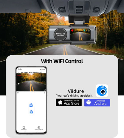 Dashcam 4K Acceo avec Wifi GPS