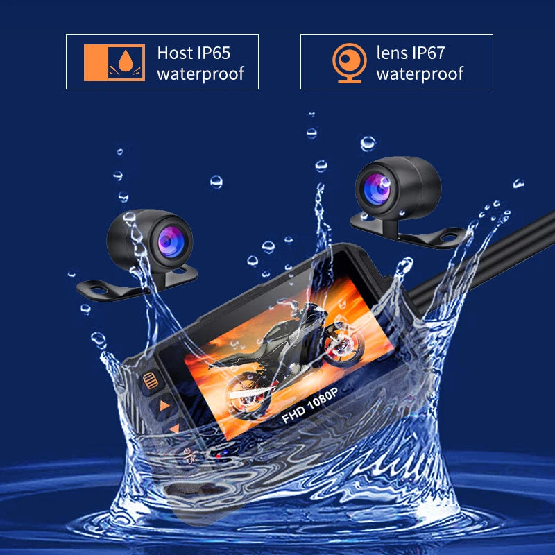 Enregistrement Double 1080P HD, Étanche et Résistante