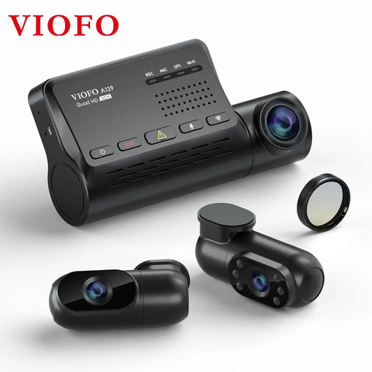 VIOFO A139 3CH : Dash Cam Triple Canal avec Vision Nocturne et Wi-Fi 5GHz